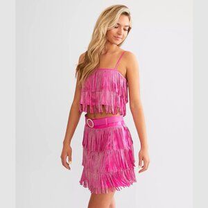 NWT Tiered Rhinestone Mini Skirt